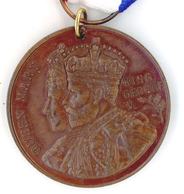 Royal Visit King George V medal medallion Bootle William Henry Clement 1913 #3