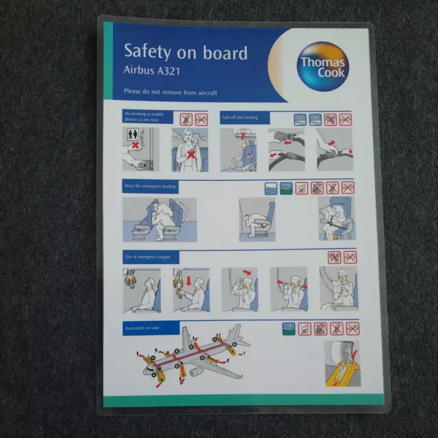 Thomas Cook Airbus A321 0655 Safety Card