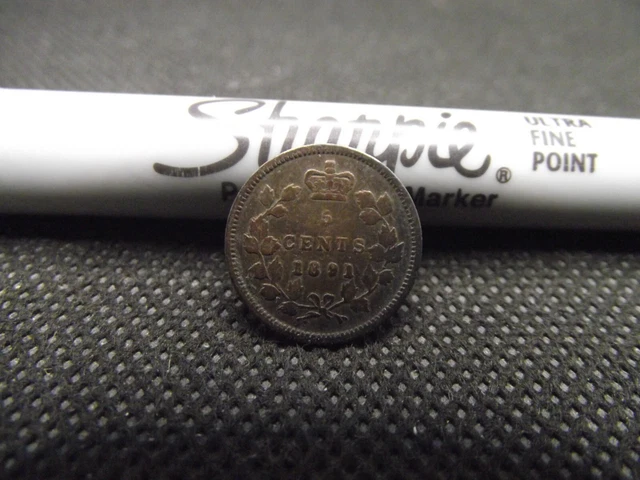 Canada 1891 Silver Five Cents