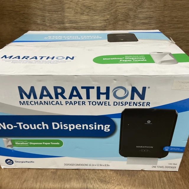 ⚡️Marathon No Touch Dispensing Paper Towel Dispenser Black 🆕