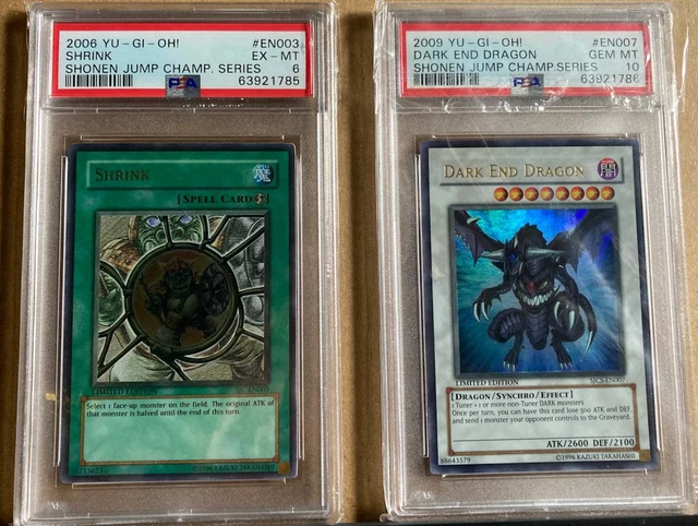 SJC-EN003 SHRINK + SJCS-EN007 Dark End Dragon PSA 10 &6 Shonen 