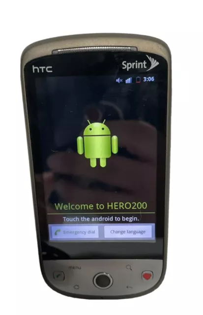 HTC Hero HERO200 (Sprint) 3G Smartphone - Silver, 133MB
