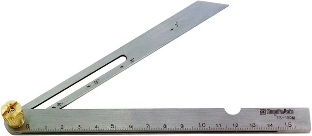 Niigata Seiki SK Free Square with Scale 150mm FS-150M