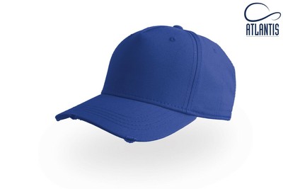 NEW vintage effetto anticato Cargo Berretto Da Baseball ATLANTIS CAMIONISTA Uomini Donne Blu Royal 