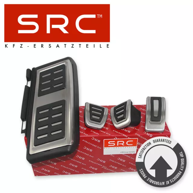 SRC FUßSTÜTZE PEDALSET PEDALE PEDALKAPPEN FÜR VW GOLF 7 PASSAT B8 3G AUDI A3 8V