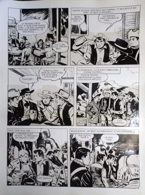 Grande Planche originale remontée 4 Dans la mine Western