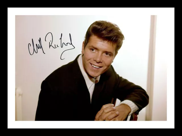 Sir Cliff Richard Autograph Signed & Framed Photo