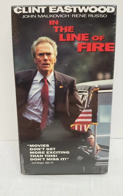 IN THE LINE of Fire (VHS, 1993, Closed Captioned) Clint Eastwood New