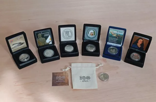 Coins Conmemorites Colombia Full Set  UNC