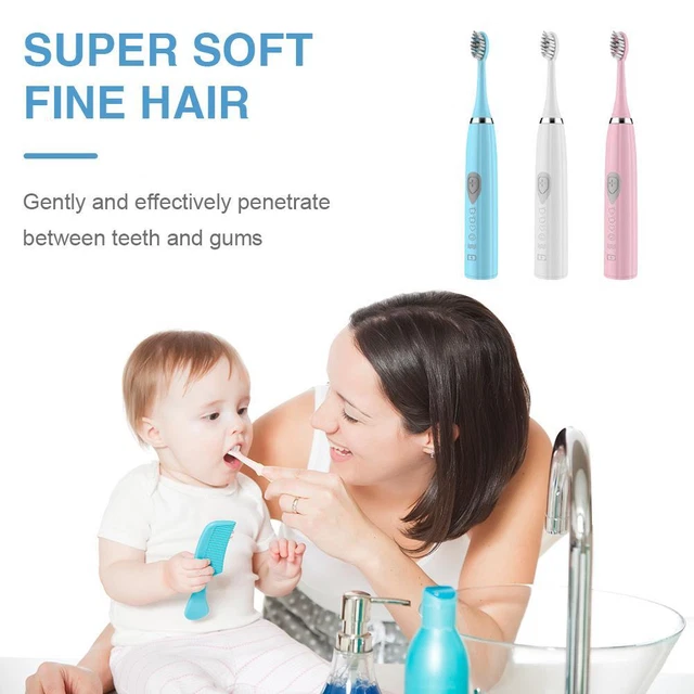 Cepillos de dientes eléctricos ultrasónicos Sonic carga USB cepillos de dientes recargables C5Q \