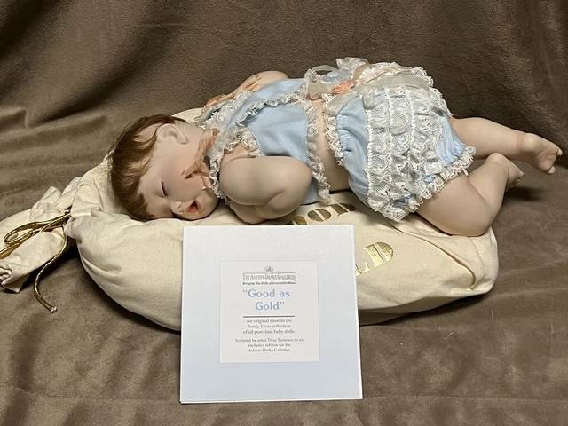 Ashton Drake “Good As Gold” Porcelain Doll Vintage 1997 Titus Tomescu