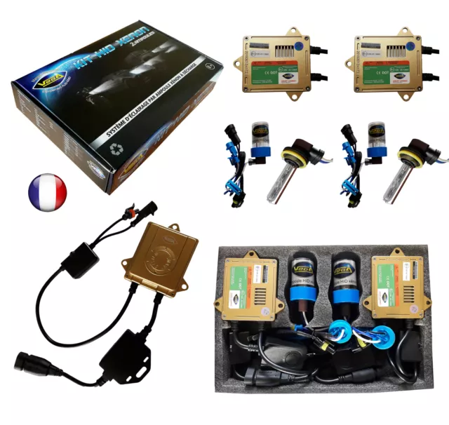 ► Kit HID Xénon VEGA® 55W 2 ampoules H11 8000K Canbus ODB Marque Française ◄