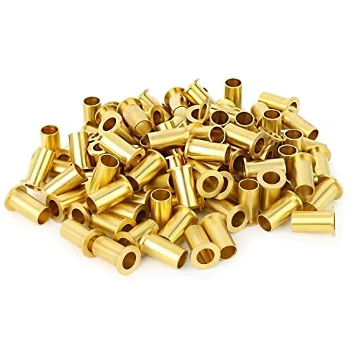 100pcs Brass Compression Fitting Brass Compression Insert Tube Support 3/8" Tube