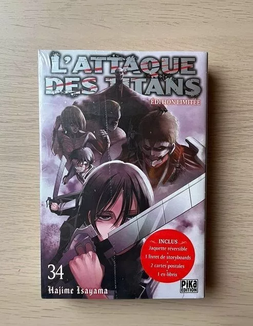 L'Attaque des Titans - Tome 34 - Edition limitée - SNK T34 Collector - Neuf