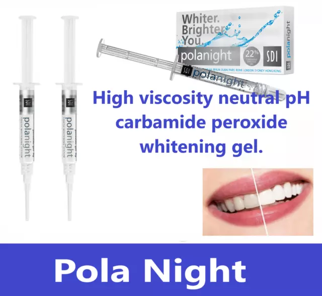 Pola Night Whitening System 16% or 22%, CP 1.3g Syr, Upto 6/Pk, EXP 04/24 Pola Night Whitening System 16% or 22%, CP 1.3g Syr, Upto 6/Pk, EXP 04/24