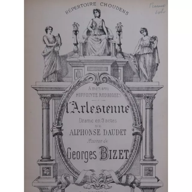 BIZET Georges L'Arlésienne Piano solo XIXe