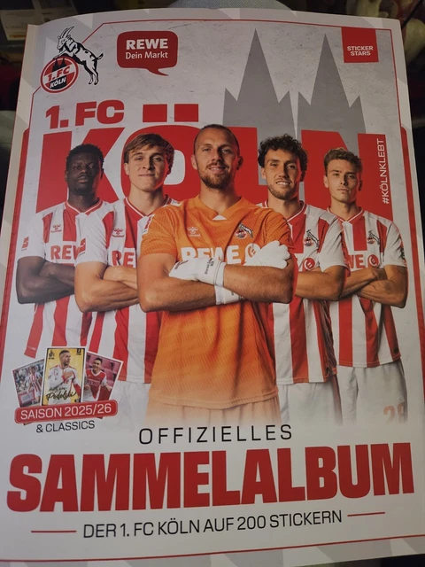 1 FC KÖLN Rewe Sticker Saison 2025/26 EUR 73,30 - PicClick DE