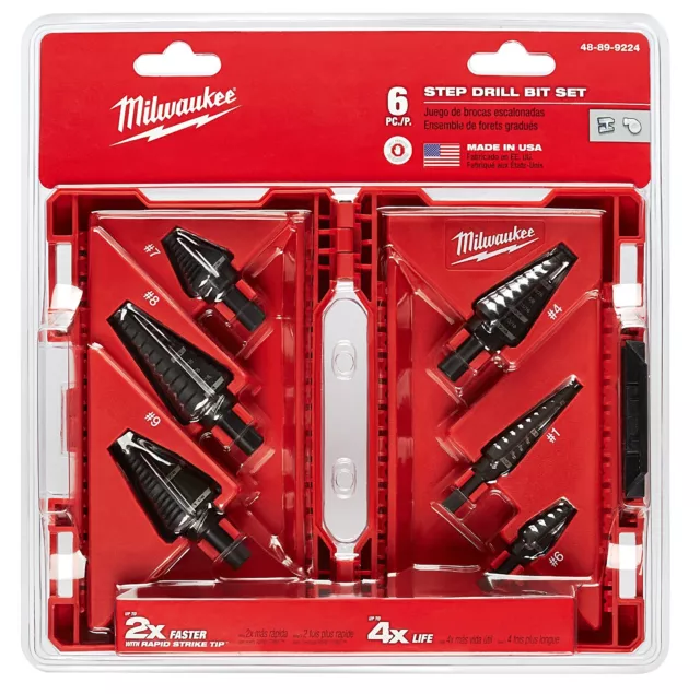 Milwaukee 48-89-9224 Step Drill Bit Set (6 PC)