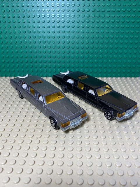 majorette lot limousine cadillac noir et grise