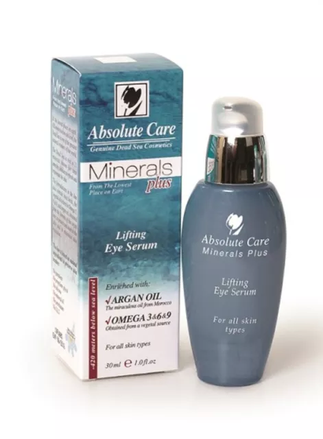 Absolute Care Minerals Plus Lifting Eye Serum 30 ml Argan Oil Dead Sea Israel