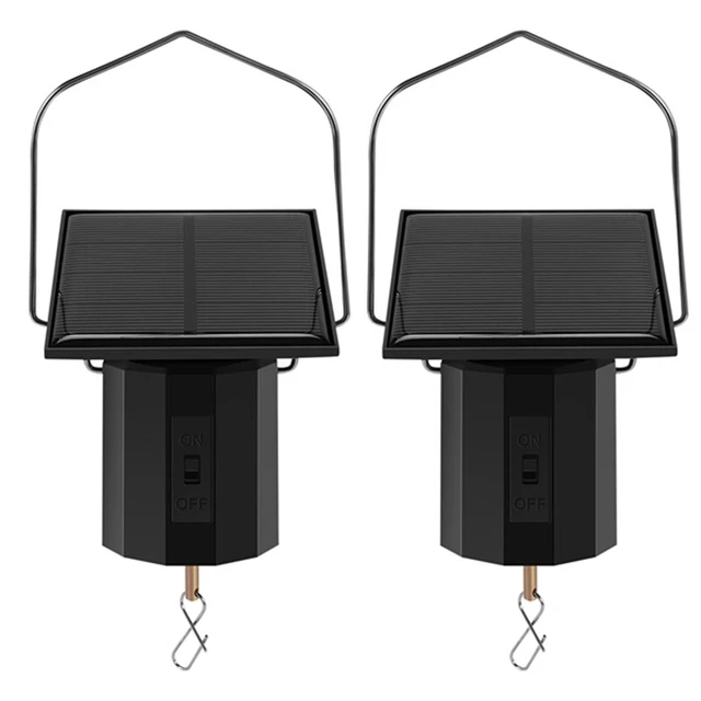 Moteur Rotatif Suspendu à Piles Pour Carillons Éoliens Et Décoration De Jardin - Noir, Imperméable