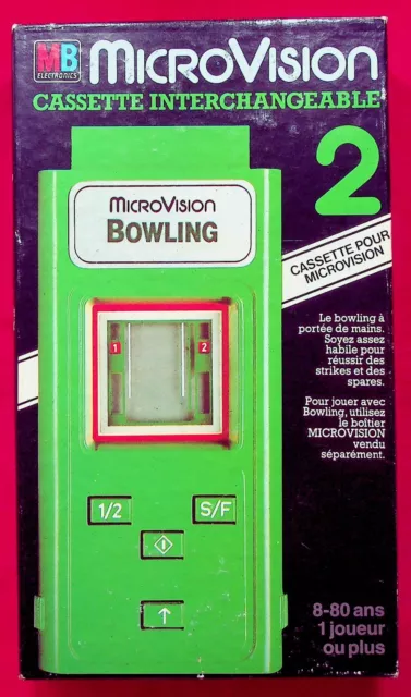 Microvision cassette interchangeable N° 2 - Bowling - En boîte + notice - 1980