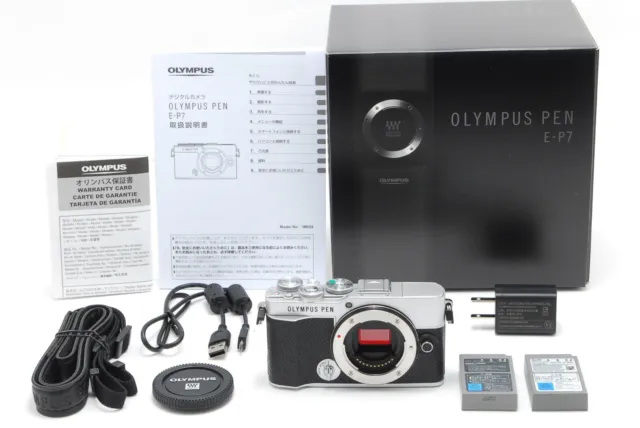 659 Shots [TOP MINT in Box ] Olympus PEN E-P7 Body Silver DIgital Camera JAPAN