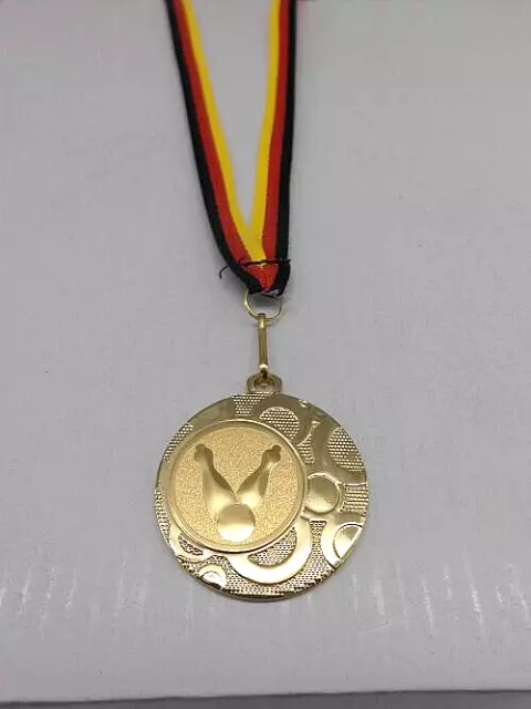 Kegeln Kegler Pokal Kinder Medaillen mit Band&Emblem Turnier Pokale (e3)