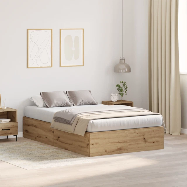 STRUTTURA LETTO CONTENITORE in rovere artigianale 120x190 cm EUR 324,00 ...