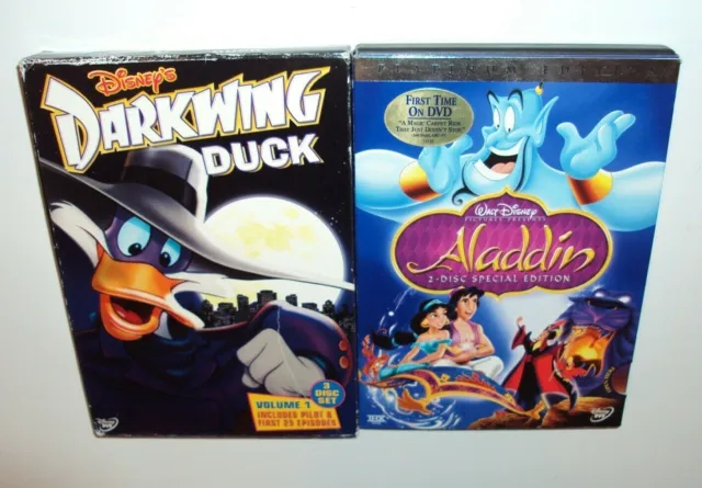 Disneys Duckwing Duck Volume 1/Aladdin Platinum Edition/ 2 Dvd Movie Adult Owned