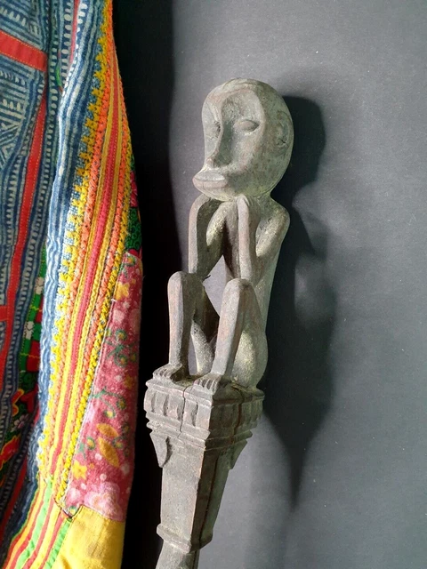 Old Borneo Carved Garden Marker …beautiful collection and display piece