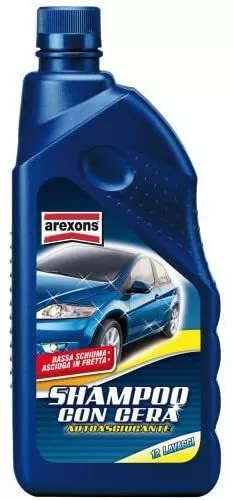 Shampo Con Cera Autoasciugante per Auto Moto Lavaggio Macchina Shampoo 1 Litro