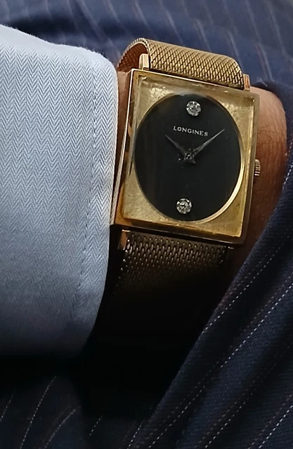 LONGINES TANK 10K Gold Filled Vintage Watch 26x38mm for Repair or