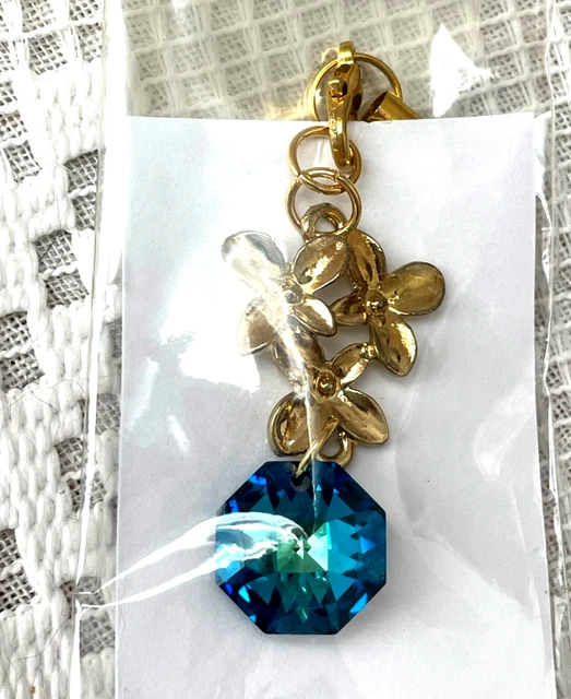 Porte-clés Charm RAISIN BLEU Avec Grelot - Accessoire Sac Fille - Bleu Vif - Neuf Avec étiquettes