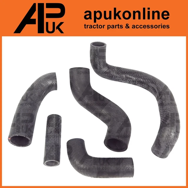 FULL RADIATOR RUBBER Top Bottom Bypass Inlet Hose Set for Fordson Dexta ...