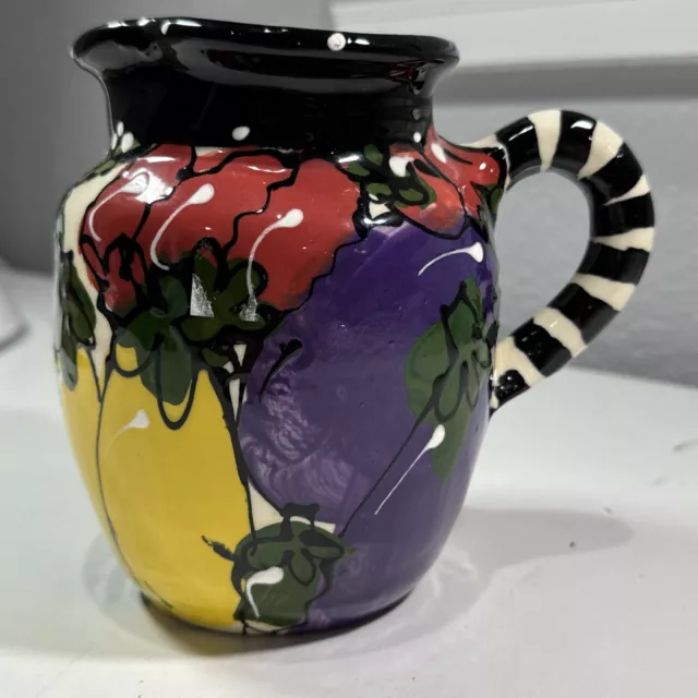 ROBIN STERLING 2006 Ceramics Whimsical Pitcher? Hand painted