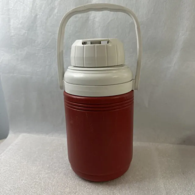 Coleman 1/3 Gallon Insulated Water Jug Cooler Red & White