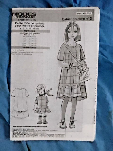 Patron De Couture Poupée Modes Et Travaux Septembre 2021 - Non Découpé Complet