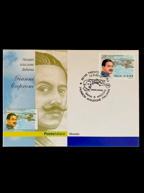 Italia 2003 Cartolina Postale Giovanni Caproni - Pionieri Aviazione Italiana