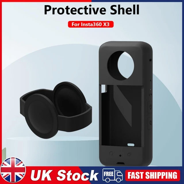 Soft Waterproof Panoramic Action Camera Protective Cover for Insta360 X3 (Black)
