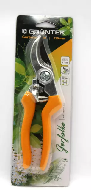 GRÜNTEK Gartenschere Blumenschere GERFALKE 210 mm Neu mit Rechnung inkl MwSt