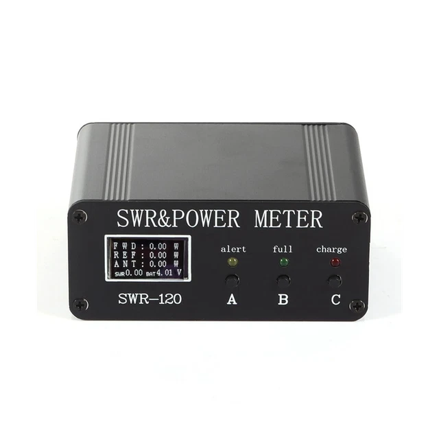 1.8MHz-50MHz 0.5W-120W SWR HF Misuratore di Onde Stazionarie un Onde Corte  E5L8