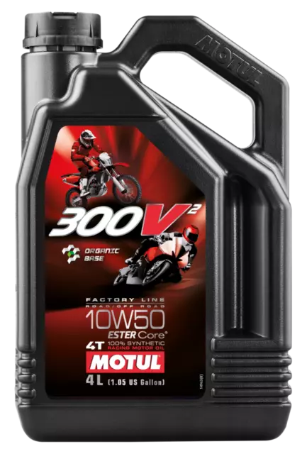 Motul Schmieröl 4T 300V2 Fl Road Racing 10W50 4L