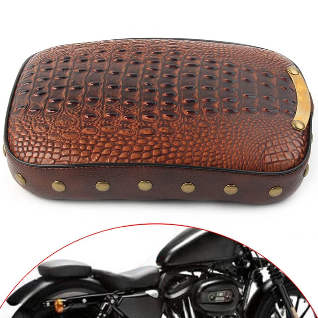 Imbottitura sedile posteriore passeggero moto 8 ventose per Harley Bobber Cruiser Chopper