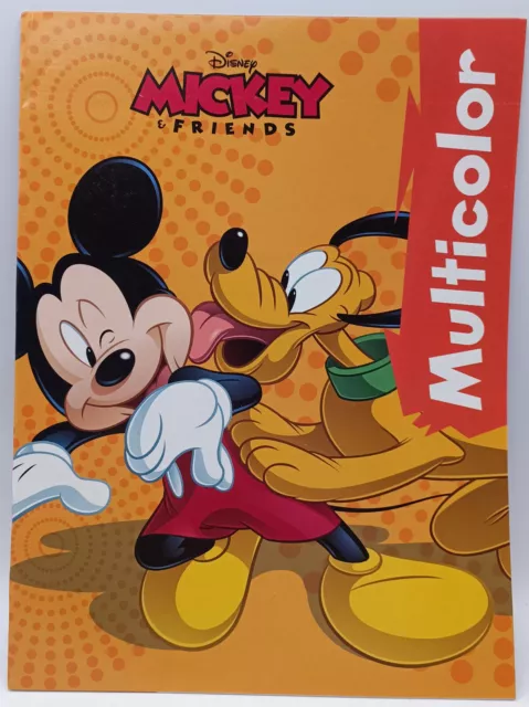 Mickey Maus Malbuch Disney Multicolor DIN A4 mit 32 Bilder zum Ausmalen NEU