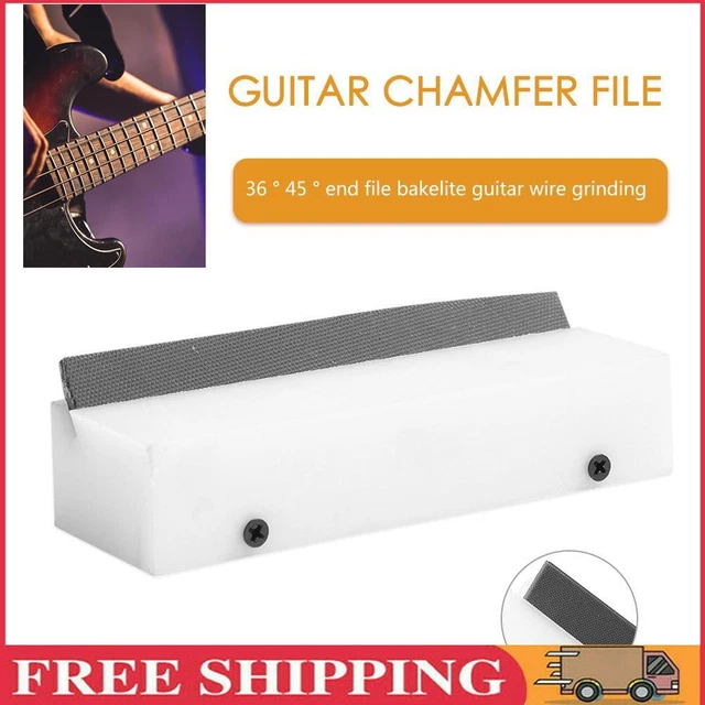 Gitarren-Bundabschrägungsfeile, 35-Grad-Schneidkante, Gitarrenbauer-Reparatur (e