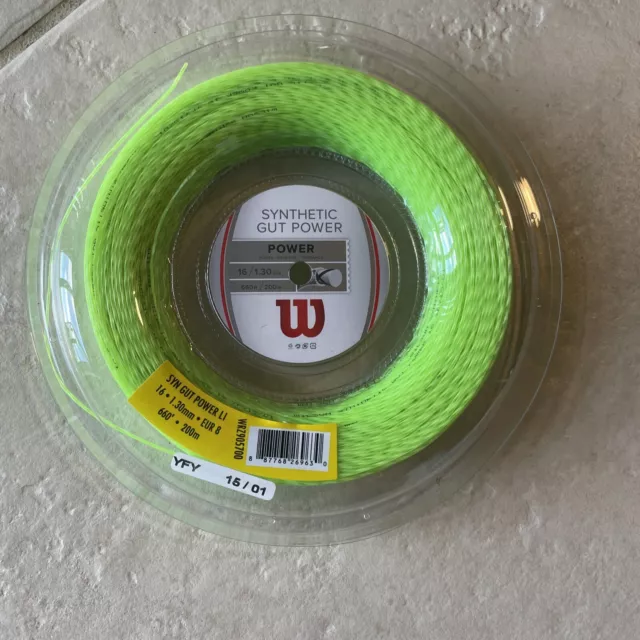 Wilson Synthetic Gut Power Reel FOR SALE! - PicClick
