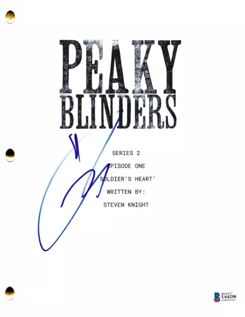 Tom Hardy Signed Peaky Blinders Pilot Script Authentic Autograph Beckett