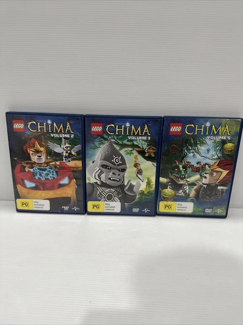 LEGO - Legends Of Chima : Vol 2,3 and 5 (DVD, 2013) 3 Discs Region 2 And 4 VGC