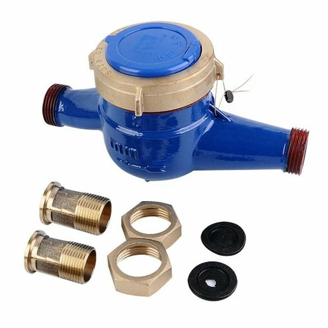 Compteur D'eau Jardin 3/4" DN20, Horloge à Eau Froide, Calibré, Max 40°C, Neuf